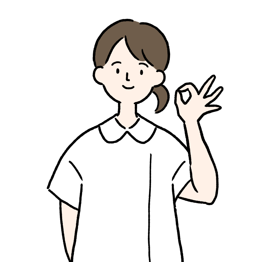 OK [看護師] のイラスト