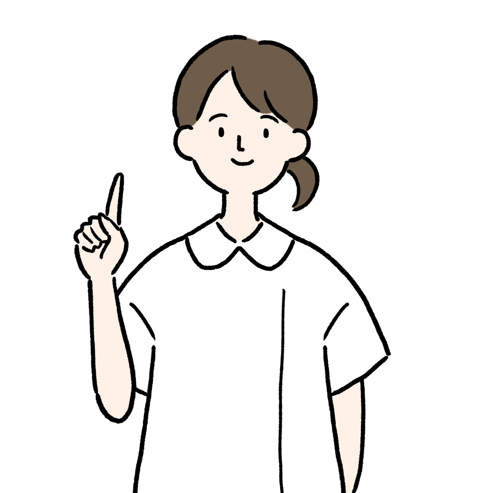 指差し [看護師] のイラスト