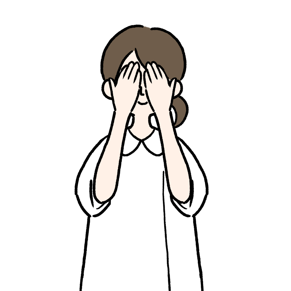 いないいないばあ (いないいない) [看護師] のイラスト