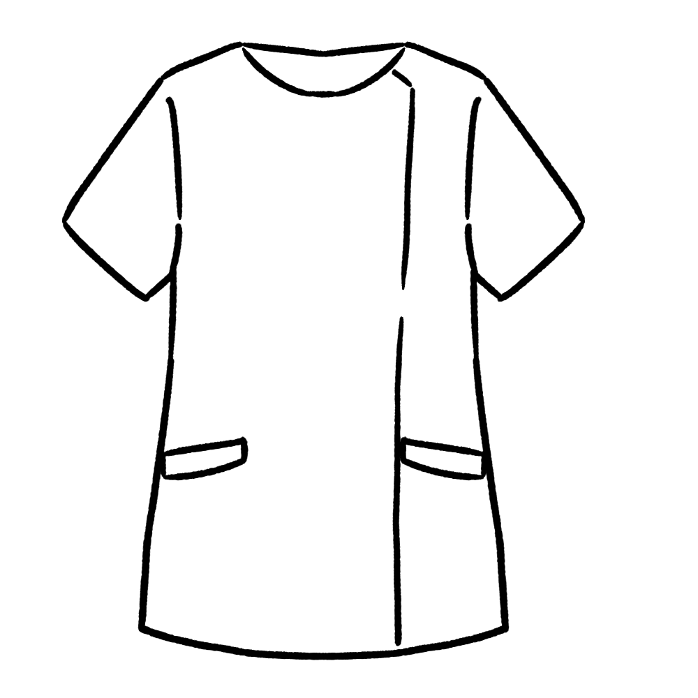 白衣のイラスト