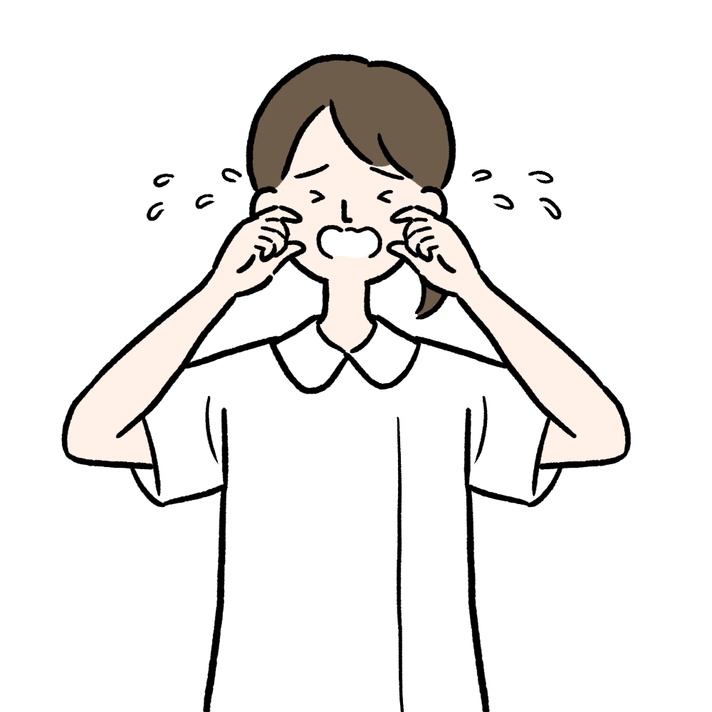 泣き顔 [看護師] のイラスト