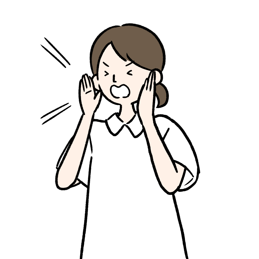 叫び [看護師] のイラスト